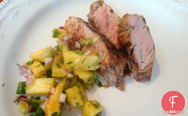 Filet De Porc Smucit Cu Salsa De Ananas