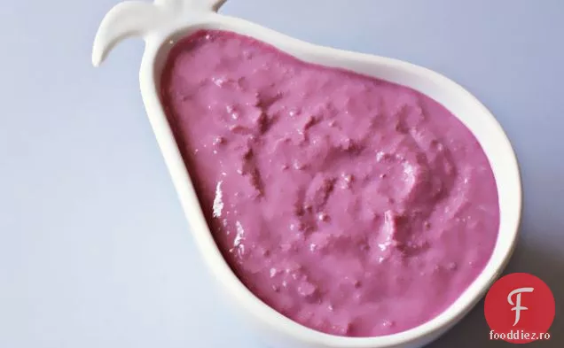 Fără lactate, fără ouă și fără zahăr mousse de zmeură