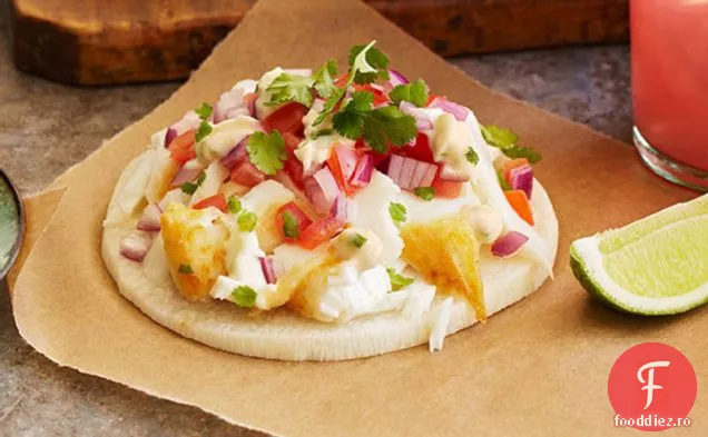 Crunchy Jicama-Tostadas De Pește