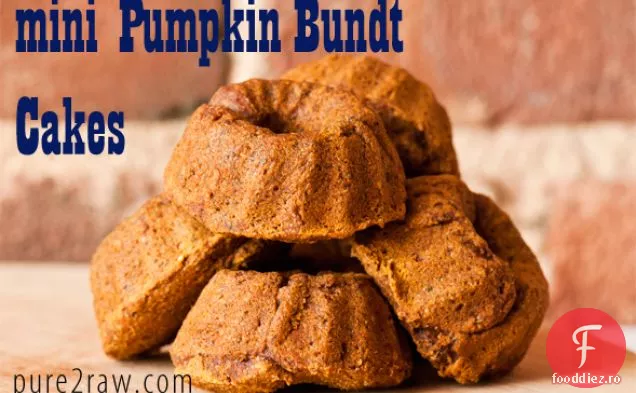 Mini prăjituri Bundt de dovleac (fără gluten, Vegan, fără lactate)
