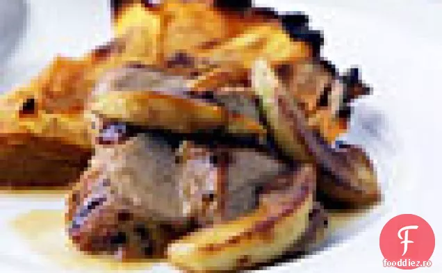 Friptură de porc cu mere și sos de cidru