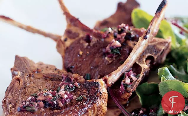 Cotlet de miel la gratar cu sos provensal