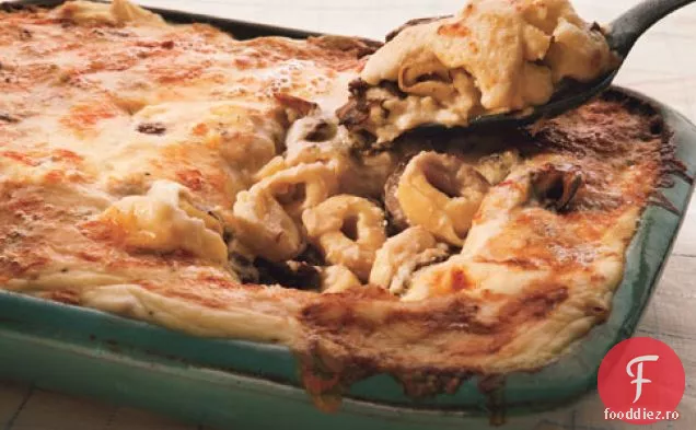 Tortellini Gratinata cu ciuperci și păstârnac 