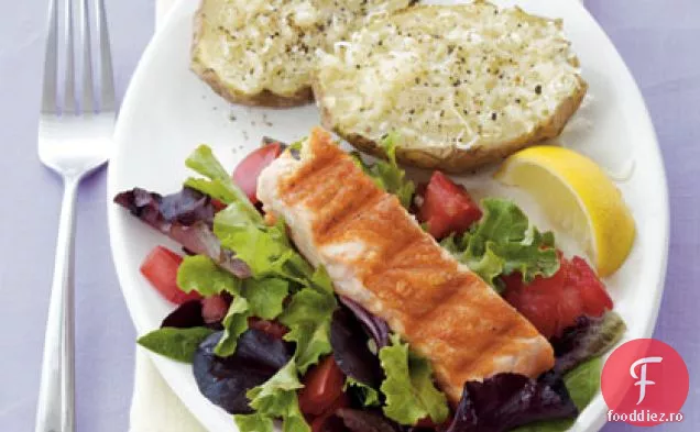 Somon Skillet & Cartofi Parmezan