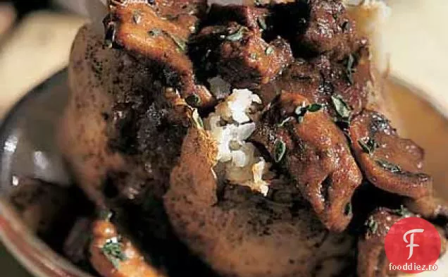 Carne De Vită Bourguignonne-Topped Cartofi