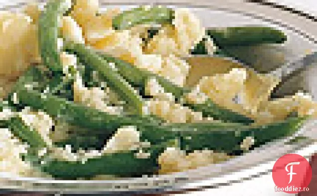 Fasole verde italiană și cartofi