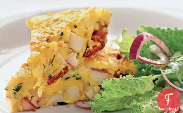 Omletă spaniolă cu cartofi și Chorizo