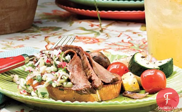 Friptură De Flanc Cu Salsa De Ridiche