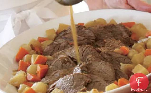 Friptură de oală fiartă cu bere