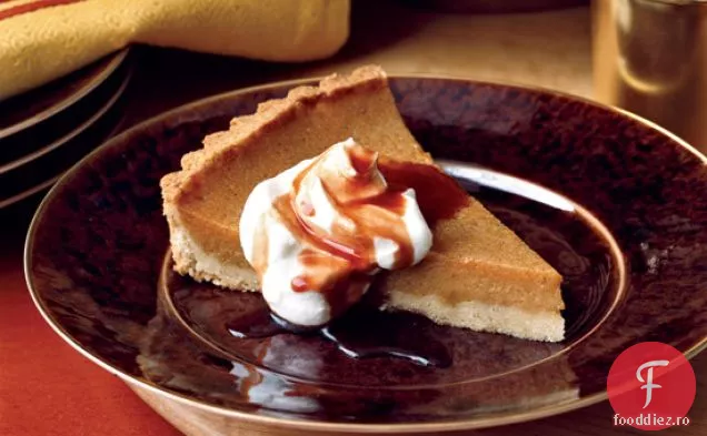 Tarta de cartofi dulci cu Caramel de vin rosu