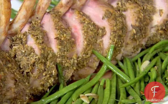 Loin de carne de porc cu fenicul și usturoi