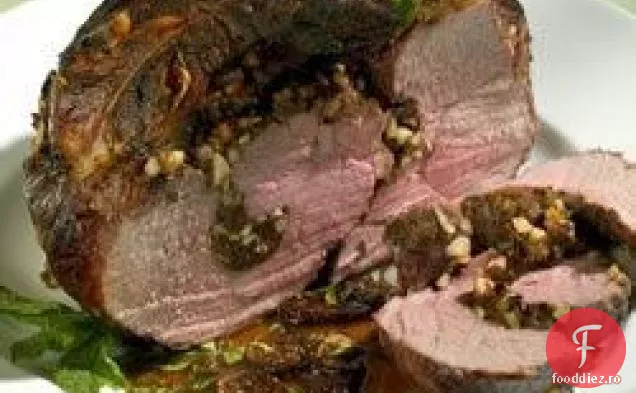 Picior de miel umplut cu sos Balsamic-smochin