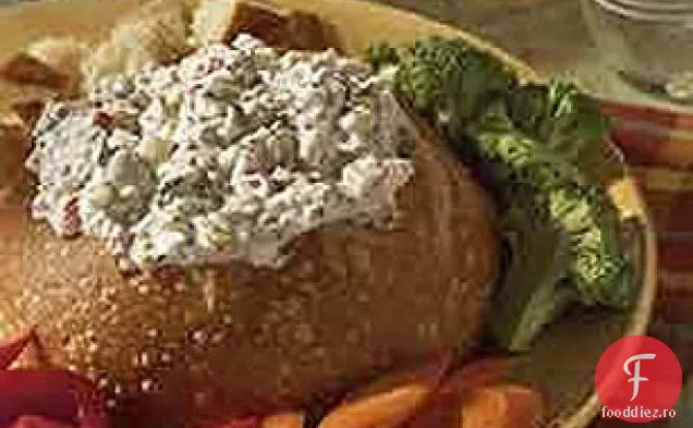 Broccoli se înmoaie în bolul de pâine
