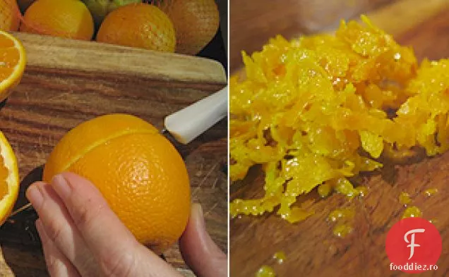 Înghețată de portocale fără lactate crude