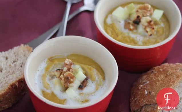 Rețetă de supă de linte vegetariană condimentată {Secret Recipe Club}