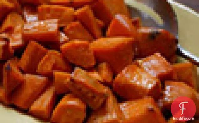 Cartofi dulci glazurați cu miere și Whisky de flori sălbatice