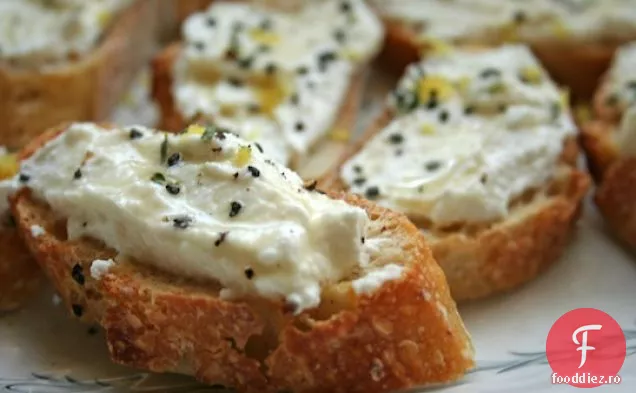 Bruschetta de lămâie-cimbru