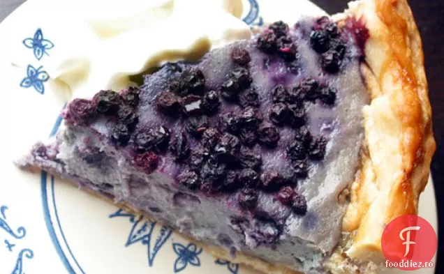Placinta Cu Crema De Lavanda Cu Afine