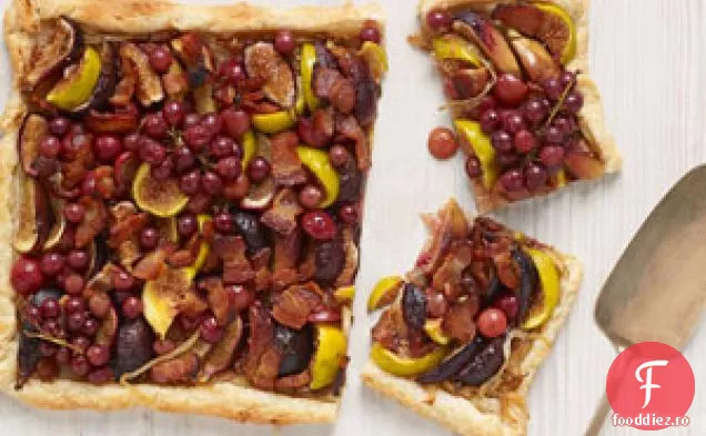 Tarta Cu Bacon De Smochine, Struguri Și Mere
