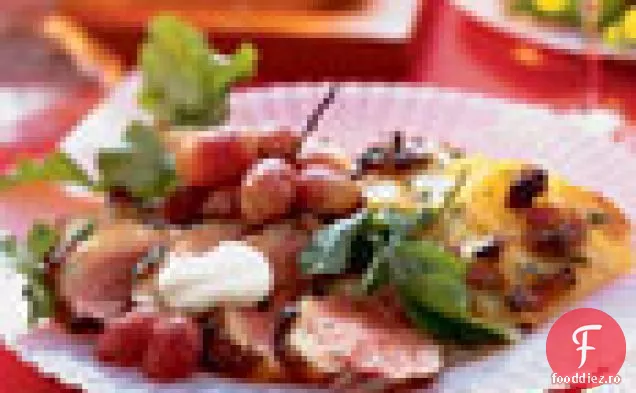 Piept de rață cu CR Aproxormme FRA și struguri prăjiți