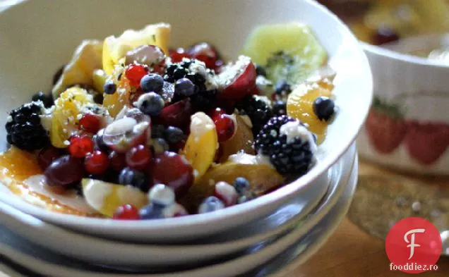 Salată De Fructe Chakra Cu Sos Tahini Luminat
