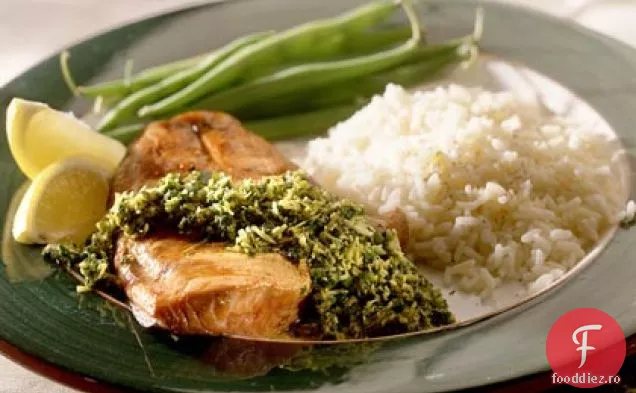 Soia-Somon Cu Chutney De Coriandru-Nucă De Cocos