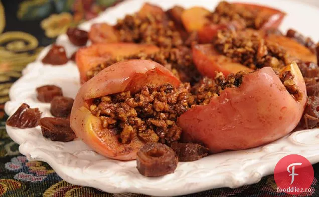 Mere prăjite fără zahăr cu umplutură de Pecan