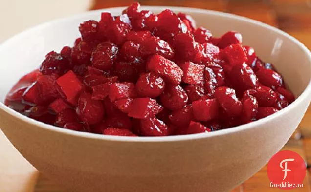 Cranberries cu mere și Brandy