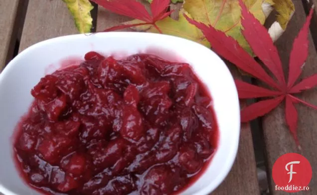 Chutney De Afine Cu Mere Cu Un Pas