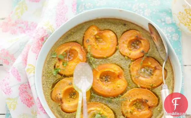 Fără Gluten Și Lactate Caise Și Fistic Clafoutis