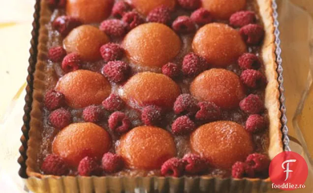 Tarta cu caise-zmeura