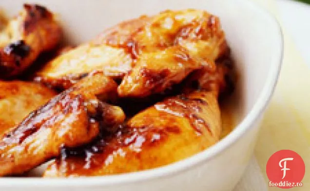 Pui glazurat cu caise