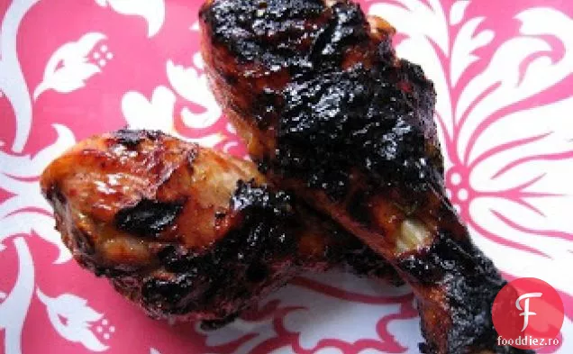 Pulpe De Pui BBQ Glazurate Cu Caise