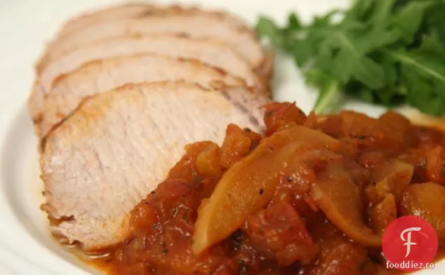 Salsa Cotlet De Porc Fiert Cu Mere Și Caise