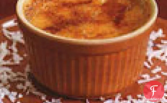 Budincă de pâine cu caise cu sos de Caramel