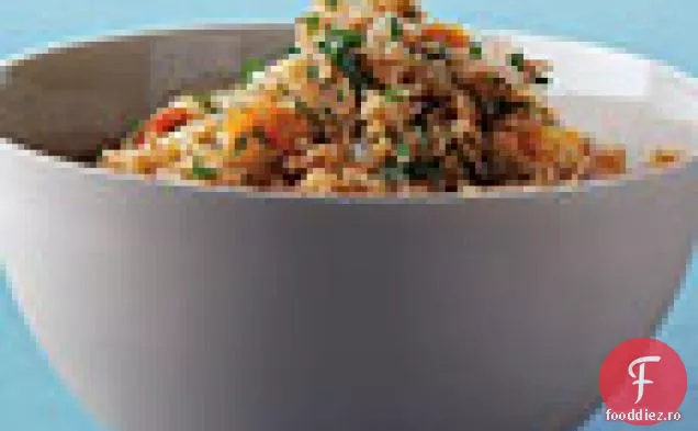Bulgur cu caise și migdale