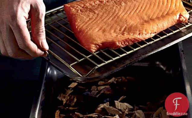 Somon afumat și vindecat cu coajă de portocală