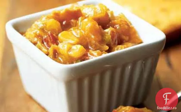 Pâine de porumb cu Chutney de caise Curry