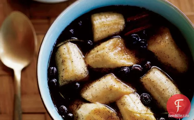 Banane în sirop de boabe de cafea