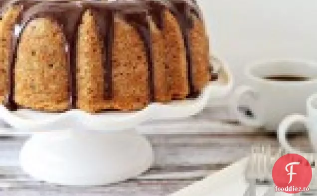 Tort Bundt Cu Banane Cu Ganache De Ciocolată