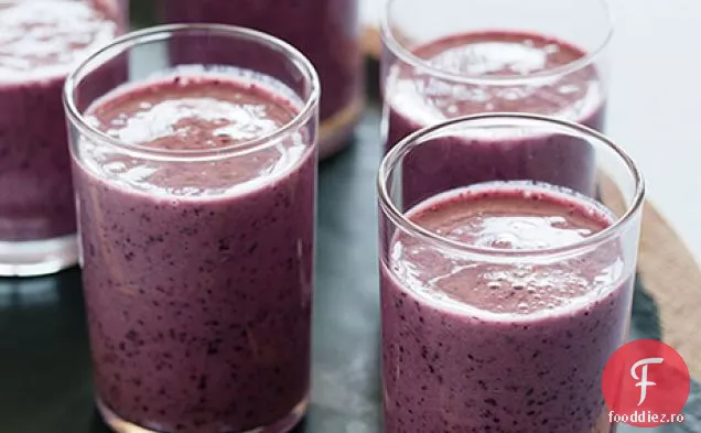 Smoothie Cu Lapte De Afine Și Banane