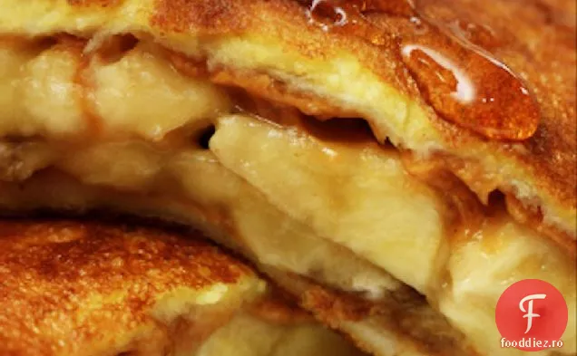 Rețetă de pâine prăjită franceză umplută cu banane