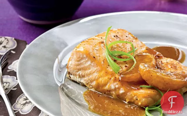 Somon cu Satsuma-glazură de soia