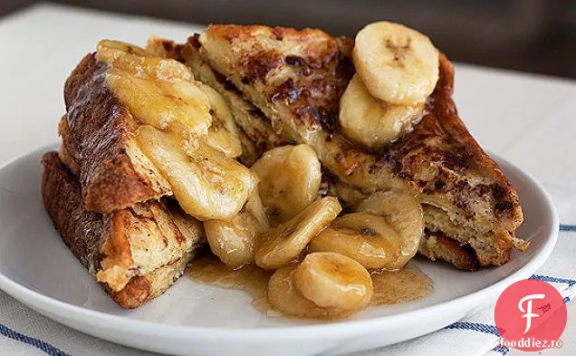 Banane Foster Pâine Prăjită Franceză