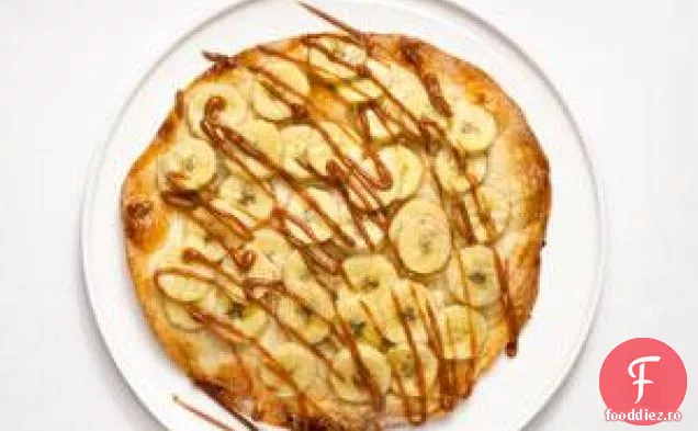 Torturi cu tortilla cu banane-caramel