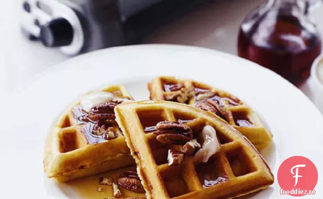 Vafe de banane cu nuci pecan