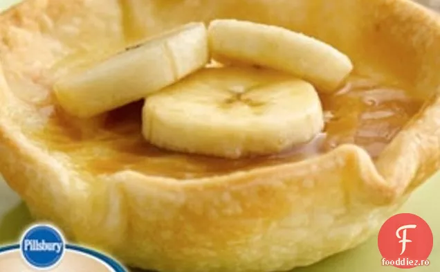 Ciocolata alba-banana Creme Brulee Tarte