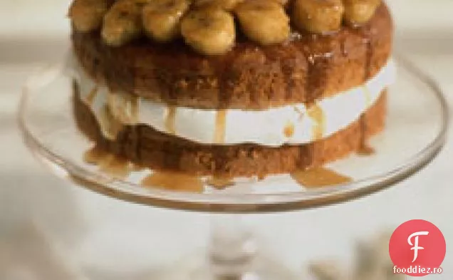 Tort Cu Strat De Bourbon Cu Banane