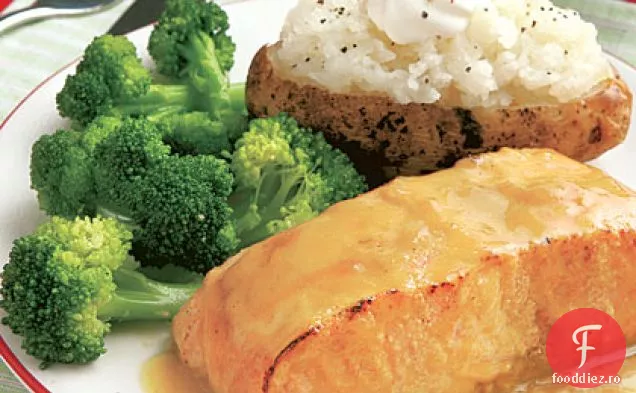 Fileuri De Somon Glazurate Cu Arțar