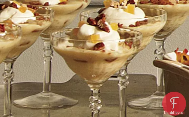 Budinca de banane Gingery cu crema de Bourbon